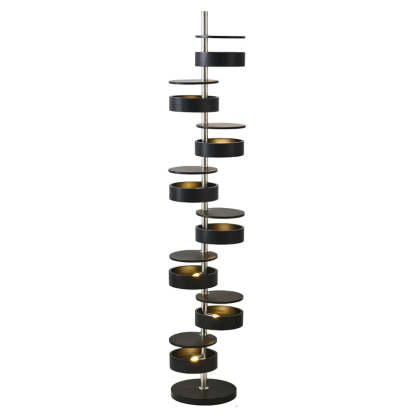 Drift Cylindrical Wood Floor Lamp
