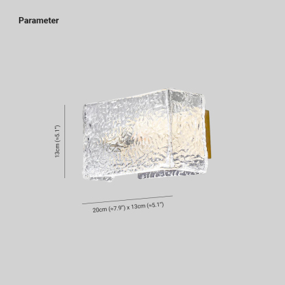 Kristy Modern Glass Brass Wall Lamp Bedroom  Dining Room