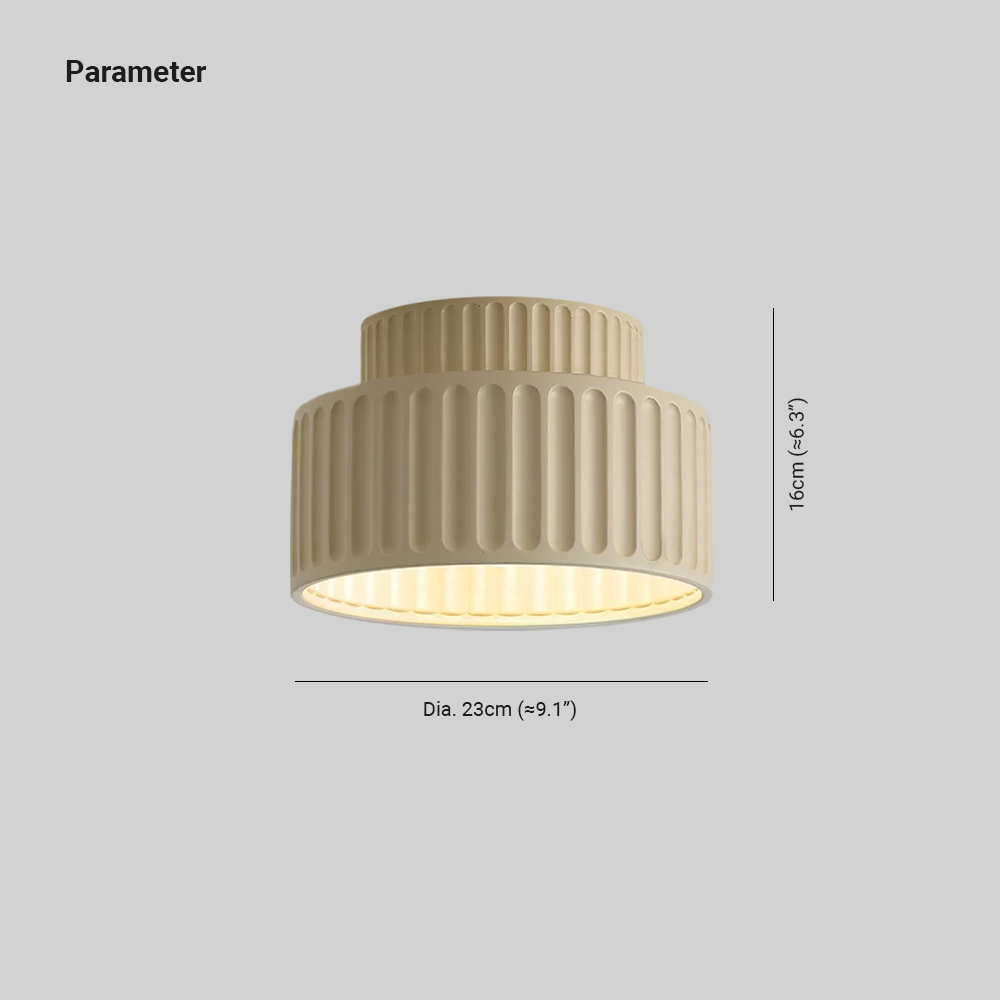 Hailie Modern Beige White Orange Green Ceiling Lamp Bedroom  Dining Room
