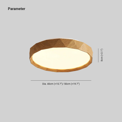 Ozawa Minimalism Walnut Wood Ceiling Lamp Bedroom  Dining Room