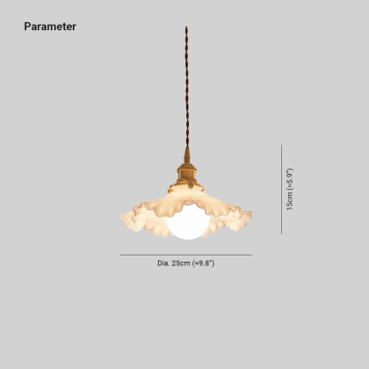 Carins Vintage Flower Glass Pendant Light Shades Bedroom Dining Room
