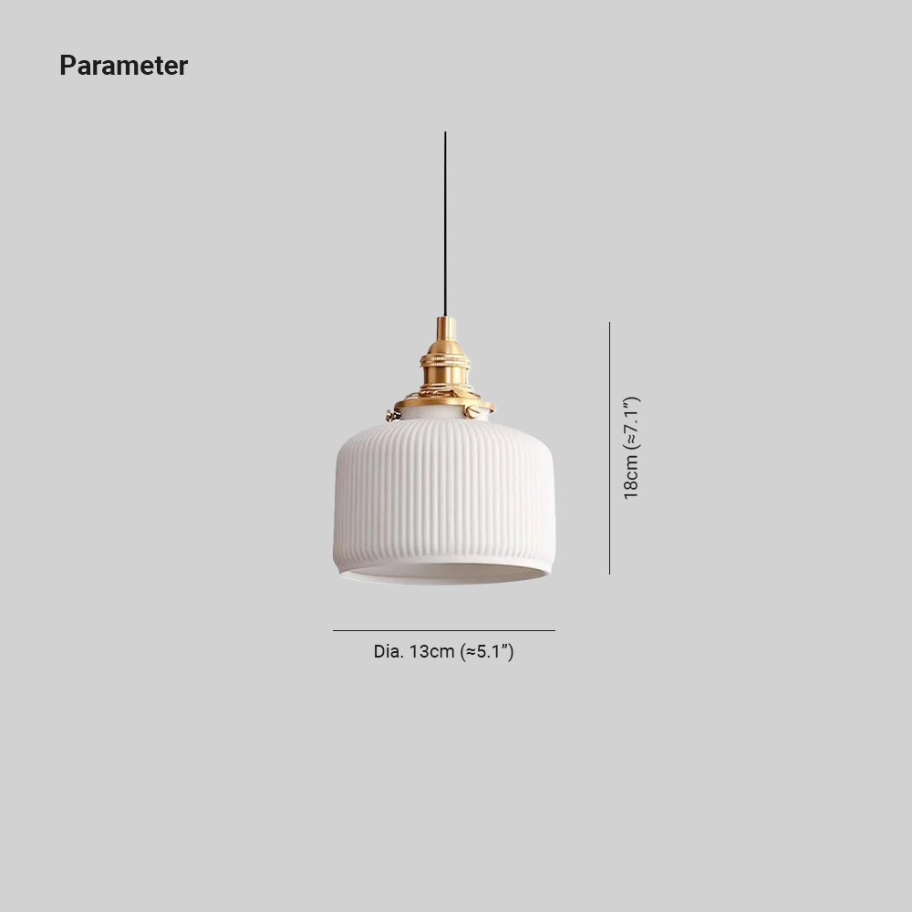Hailie Modern Luxury Round Ceramics Pendant Light Bedroom Dining Room