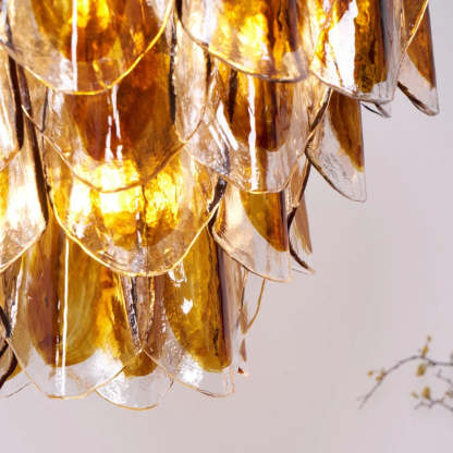 Muse Amber Murano Glass Chandelier