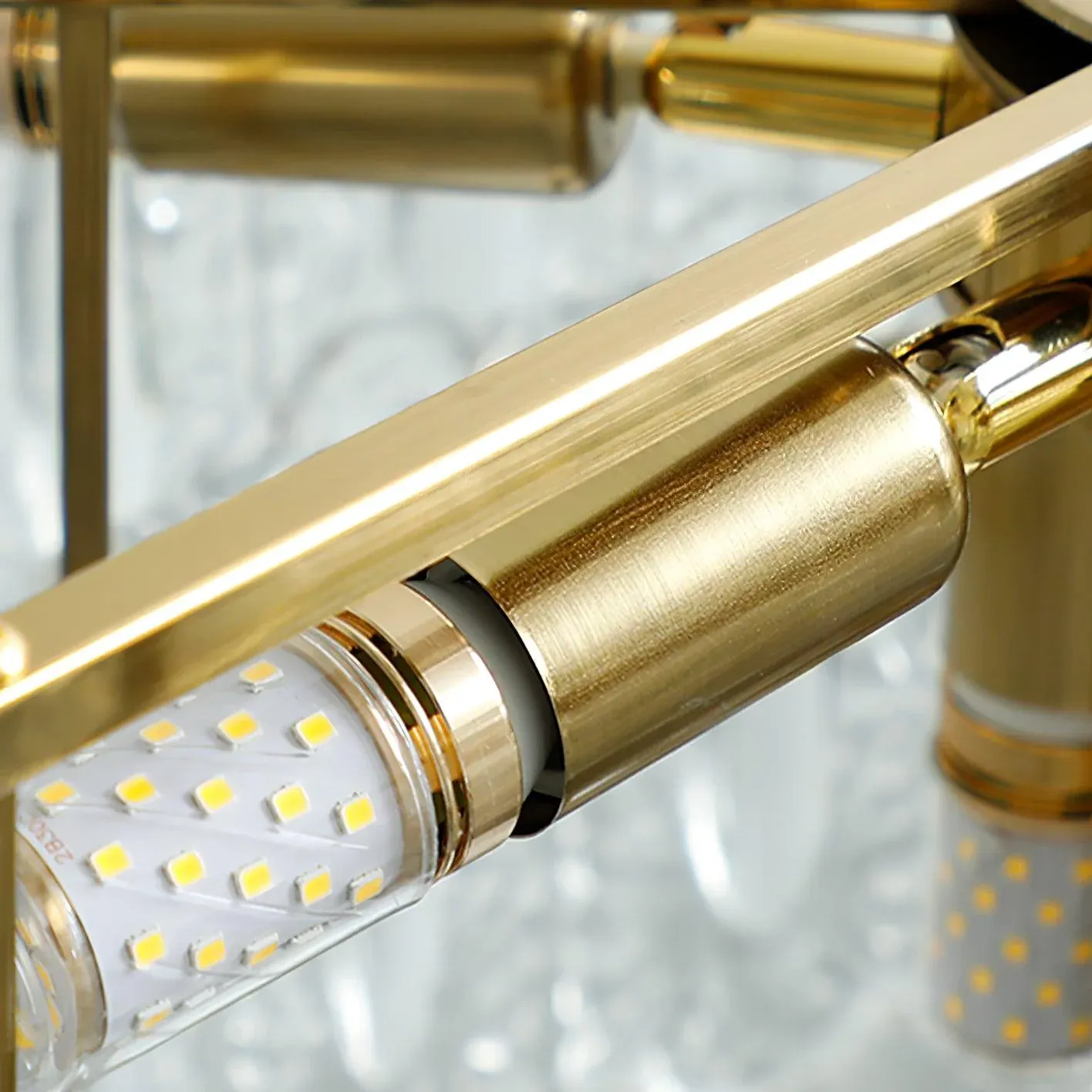 Alessio Vintage Luxury Glass Round Chandelier Living Dining Room