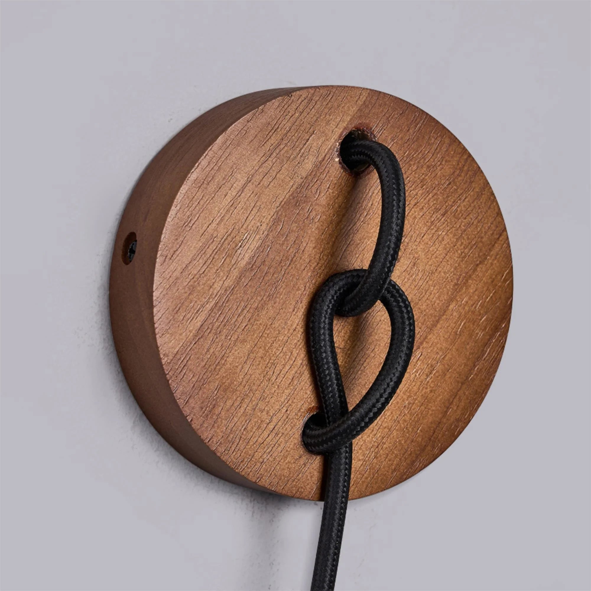 Hakka Wood Stone Glass Wall Light