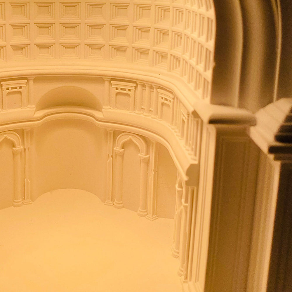 Félicie Moderna Diseño Yeso Lámpara de Mesa 2 Estilos Blanca