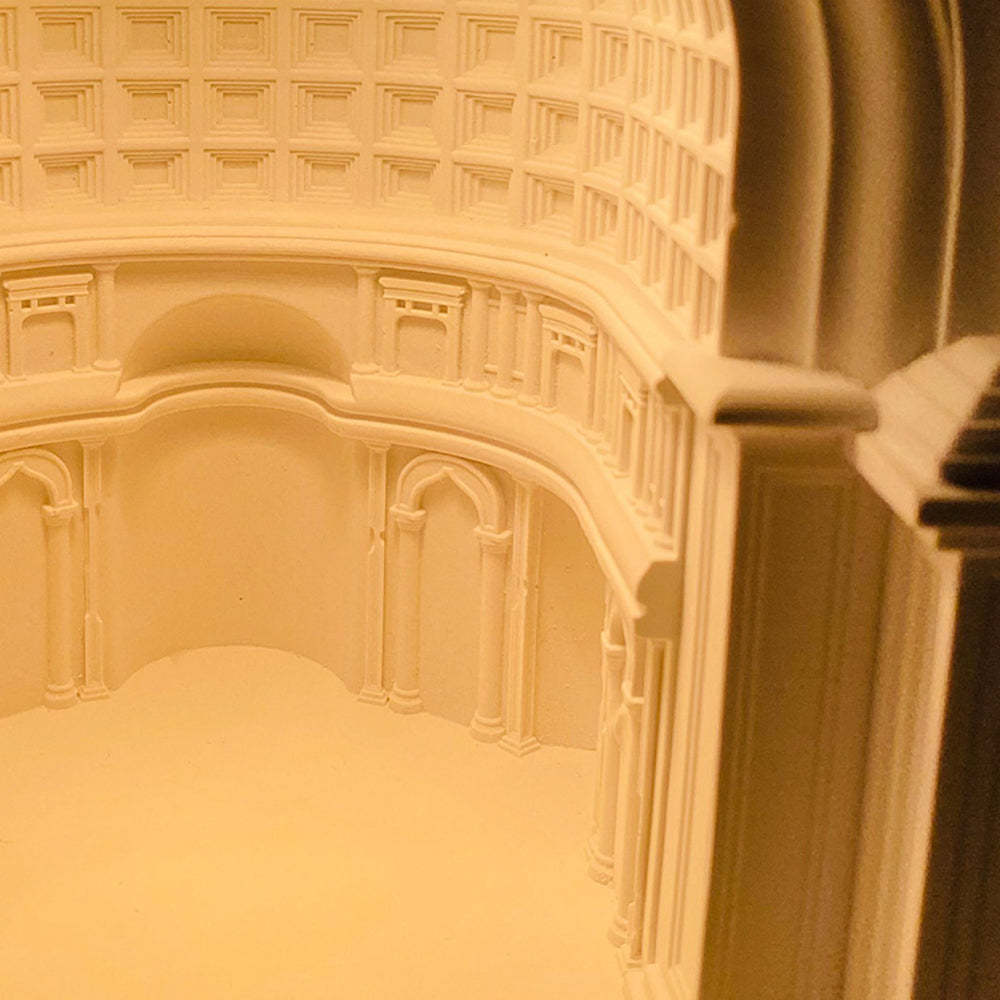 Félicie Moderna Diseño Yeso Lámpara de Mesa 2 Estilos Blanca