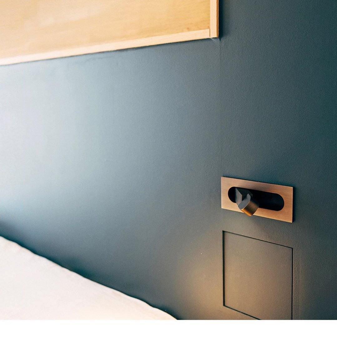 Edge Modern Minimalism Square Metal Wall Light Bedroom Hallway