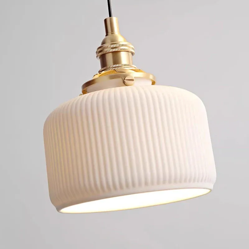 Hailie Modern Luxury Round Ceramics Pendant Light Bedroom Dining Room