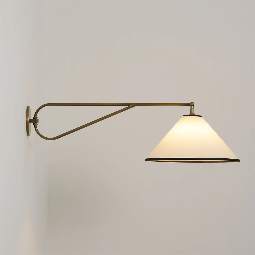 Alessio Vintage Classical Metal Fabric Wall Light Hallway Bedroom