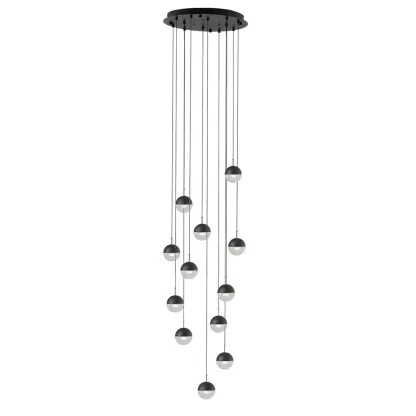 Hailie Modern Gold Metal Acrylic Pendant Light Bedroom Living Room