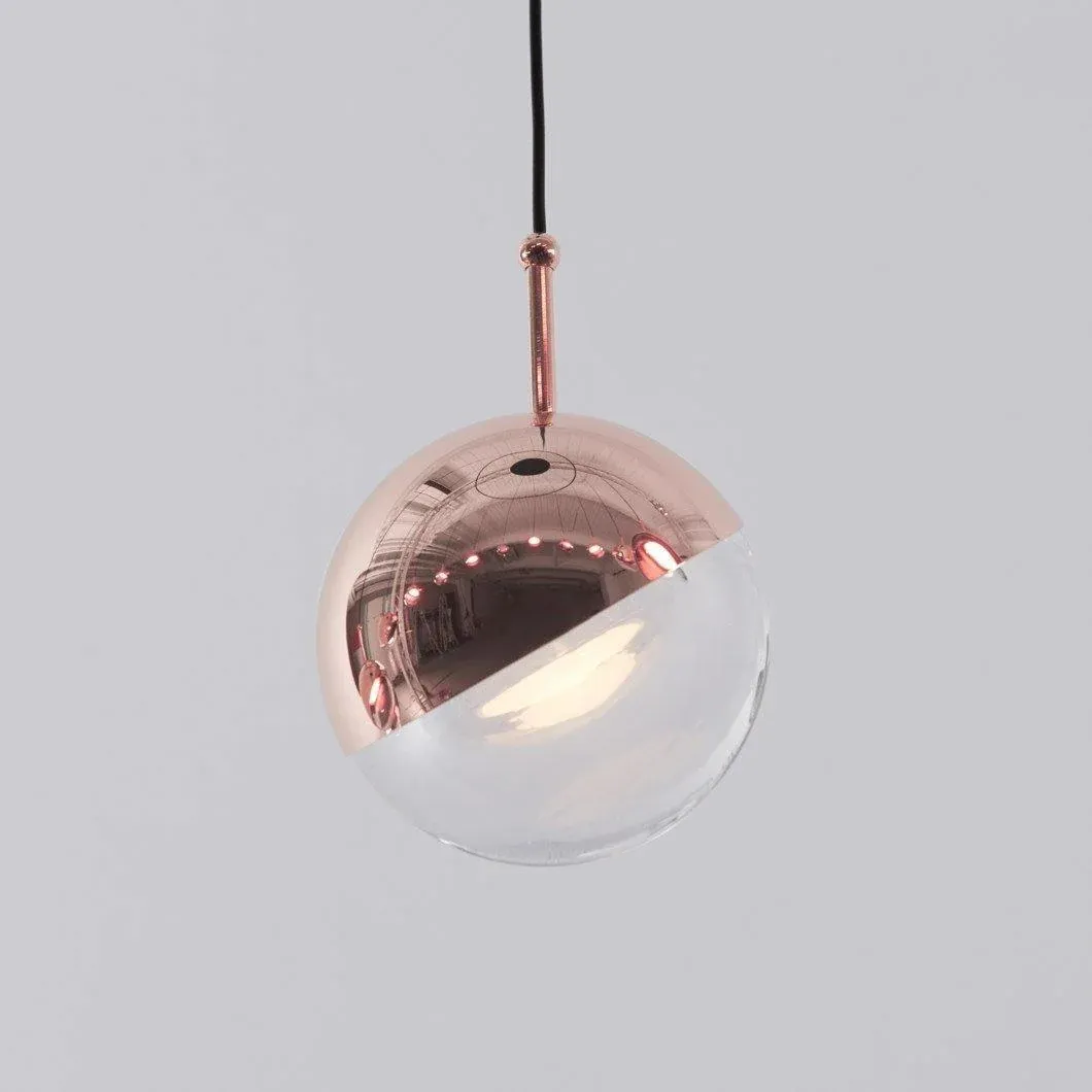 Hailie Modern Gold Metal Acrylic Pendant Light Bedroom Living Room