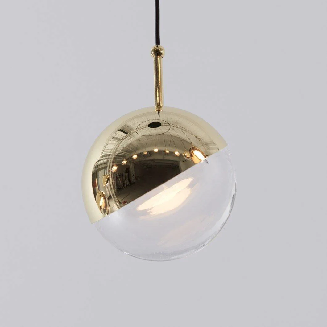 Hailie Modern Gold Metal Acrylic Pendant Light Bedroom Living Room