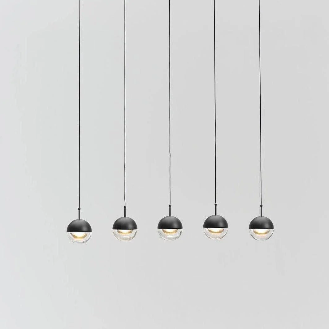 Hailie Modern Gold Metal Acrylic Pendant Light Bedroom Living Room