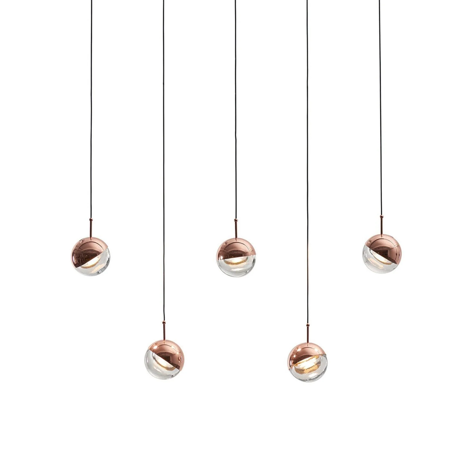 Hailie Modern Gold Metal Acrylic Pendant Light Bedroom Living Room