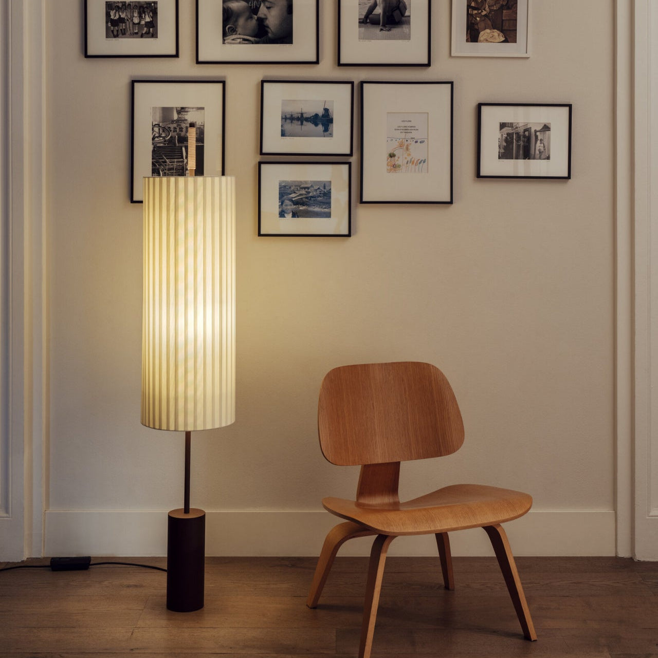 Axis Fabric Cylinder Floor Light