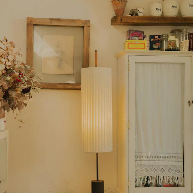 Axis Fabric Cylinder Floor Light