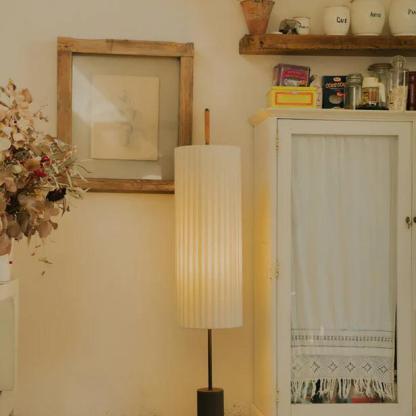 Axis Fabric Cylinder Floor Light