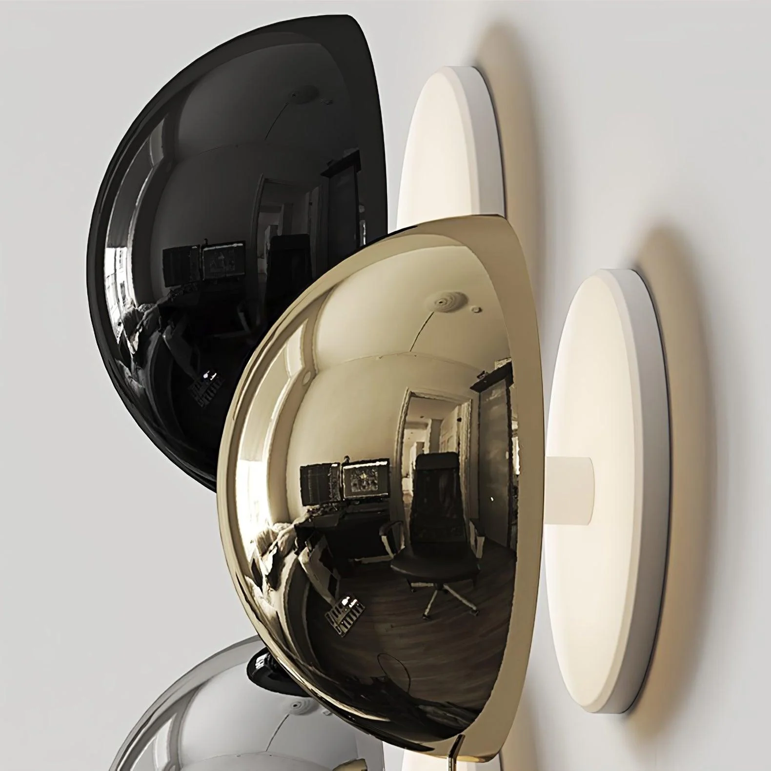 Orr Luz de Pared Moderna Inusual con Esfera de Metal para Dormitorio , Pasillo y Sala