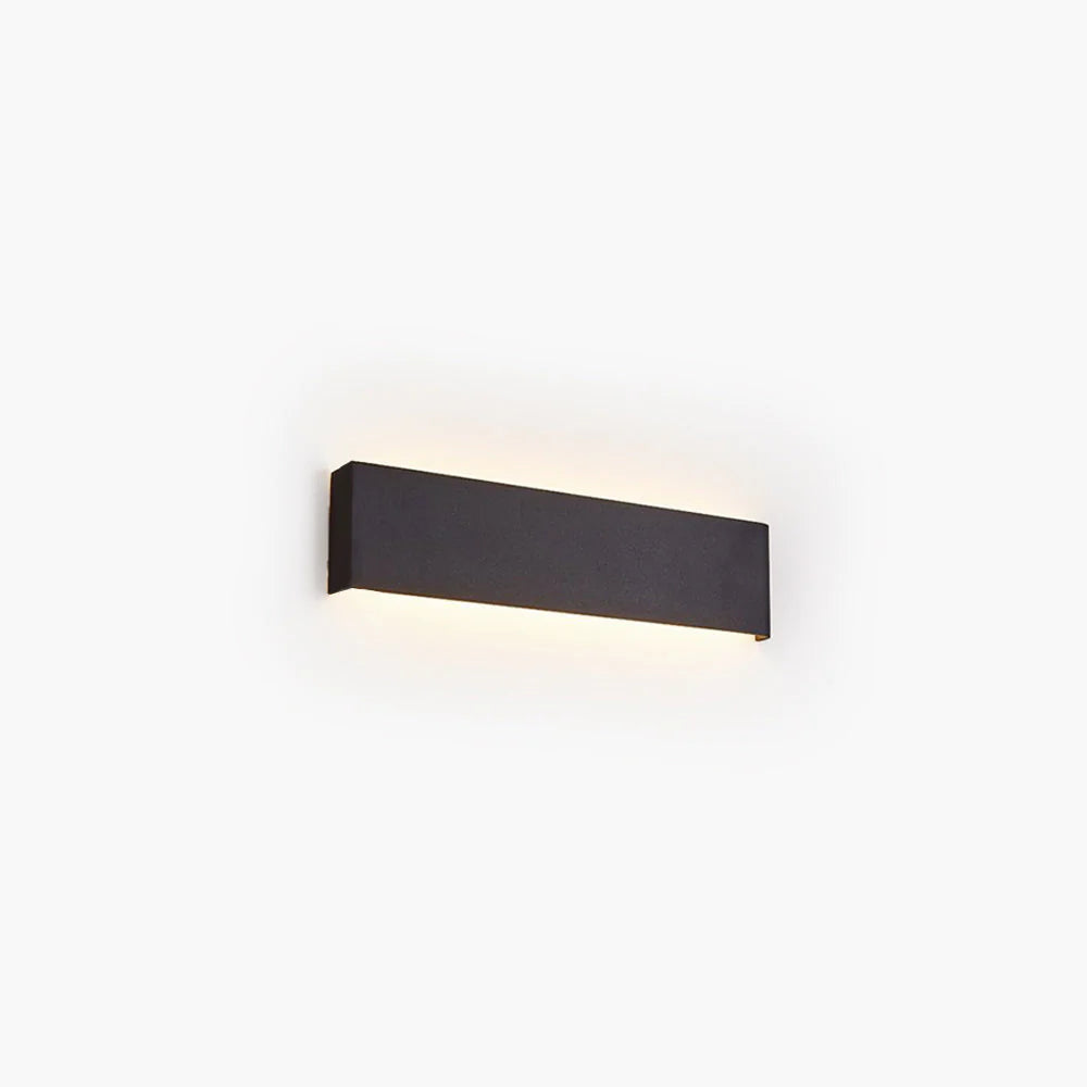 Edge Moderno LED Aplique Interior Rectangular Negro/Cuarto de Baño/Salón Blanco/Dorado