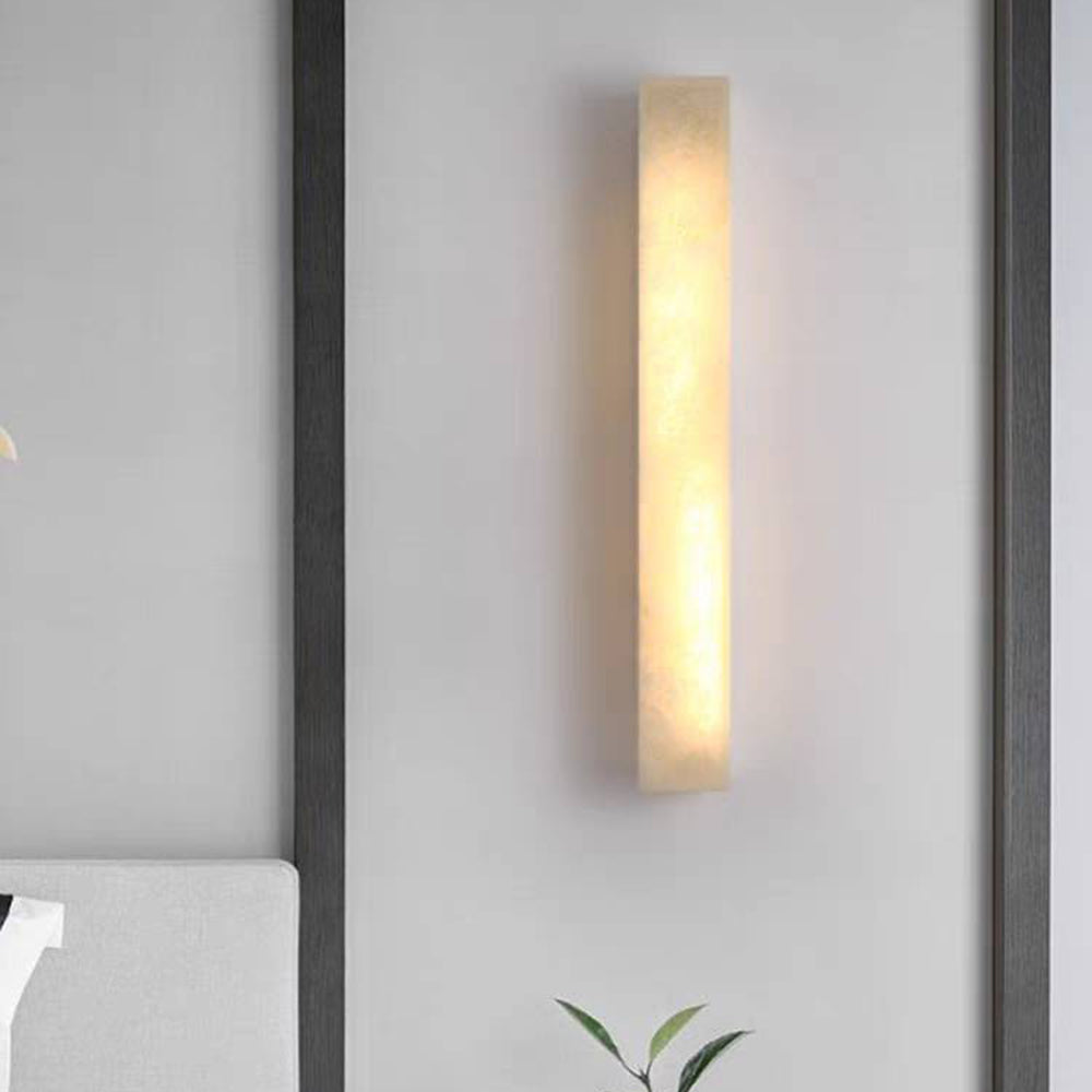 Edge Moderno Rectangular LED Solar Aplique Exterior Acrílico Jardín Pasillo