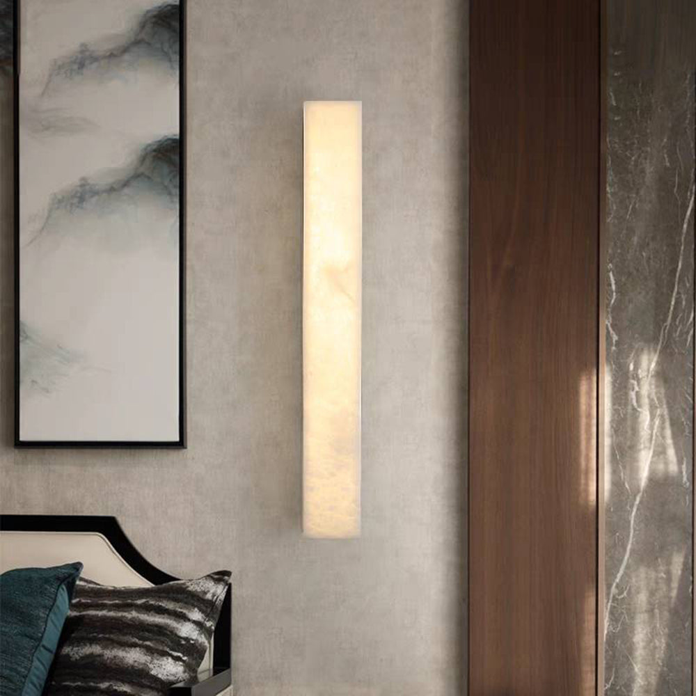 Edge Moderno Rectangular LED Solar Aplique Exterior Acrílico Jardín Pasillo