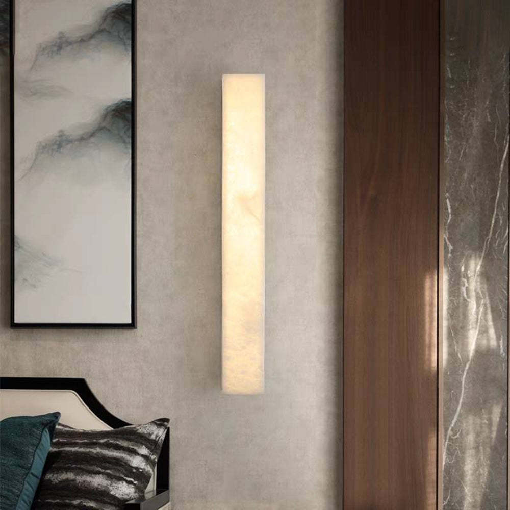 Edge Moderno Rectangular LED Solar Aplique Exterior Acrílico Jardín Pasillo