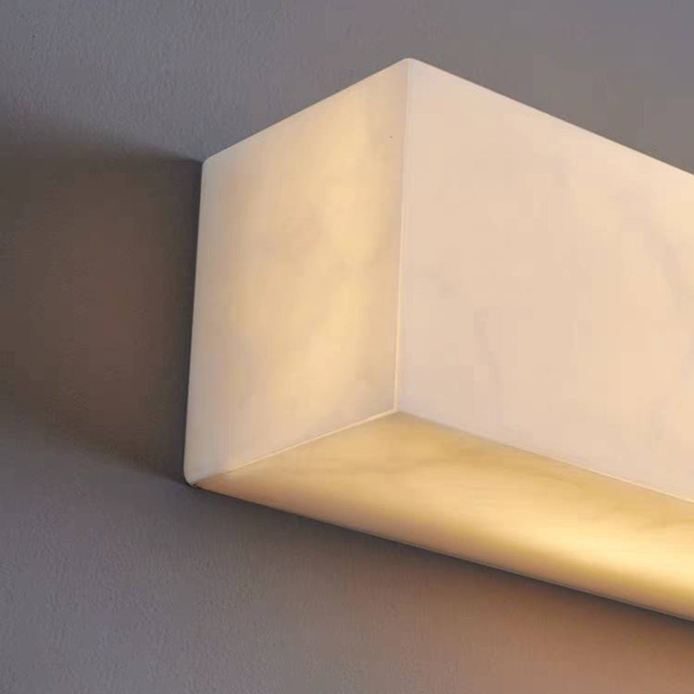 Edge Moderno Rectangular LED Solar Aplique Exterior Acrílico Jardín Pasillo