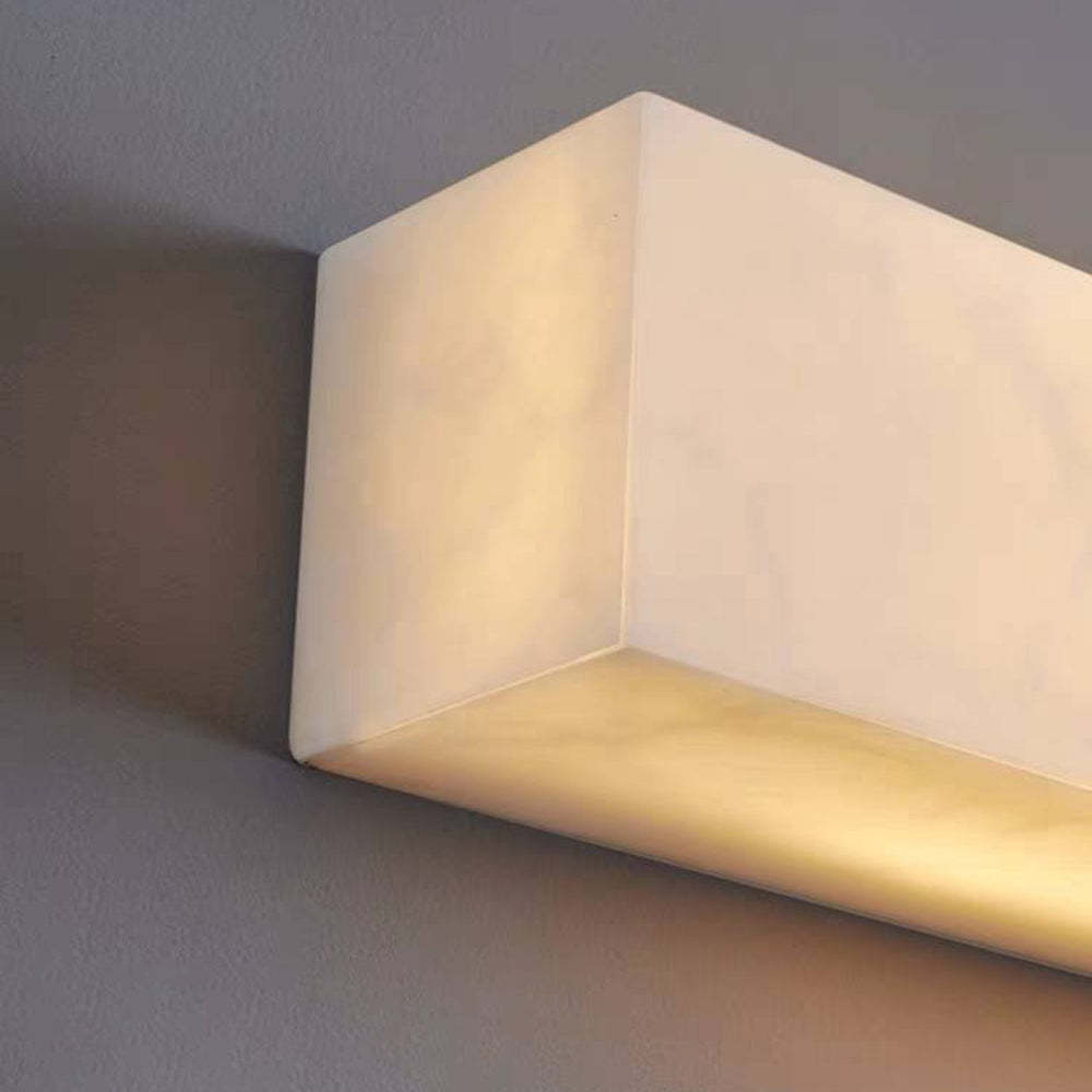 Edge Moderno Rectangular LED Solar Aplique Exterior Acrílico Jardín Pasillo