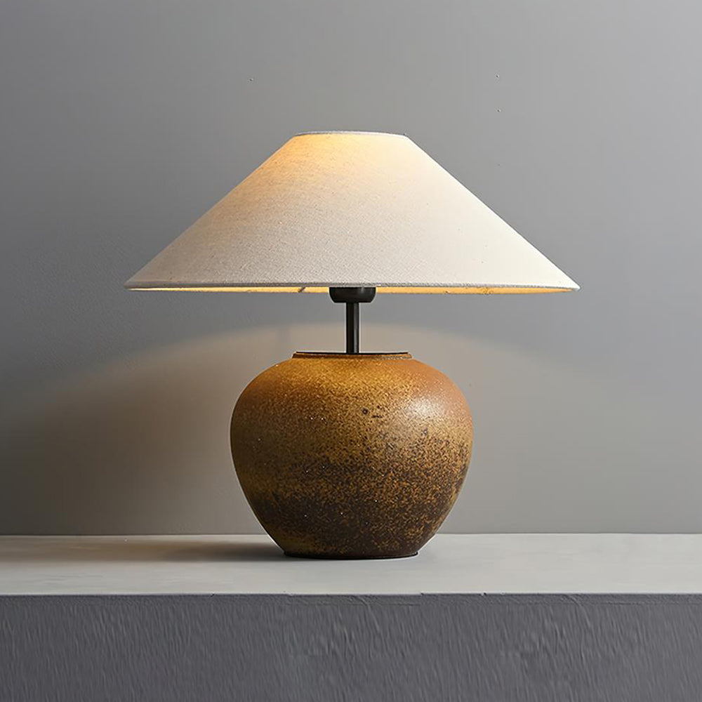 Hakka Ceramic Linen Table Lamp