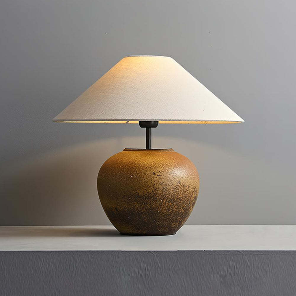 Hakka Ceramic Linen Table Lamp