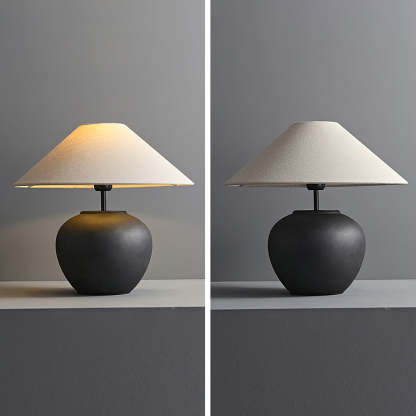 Hakka Ceramic Linen Table Lamp