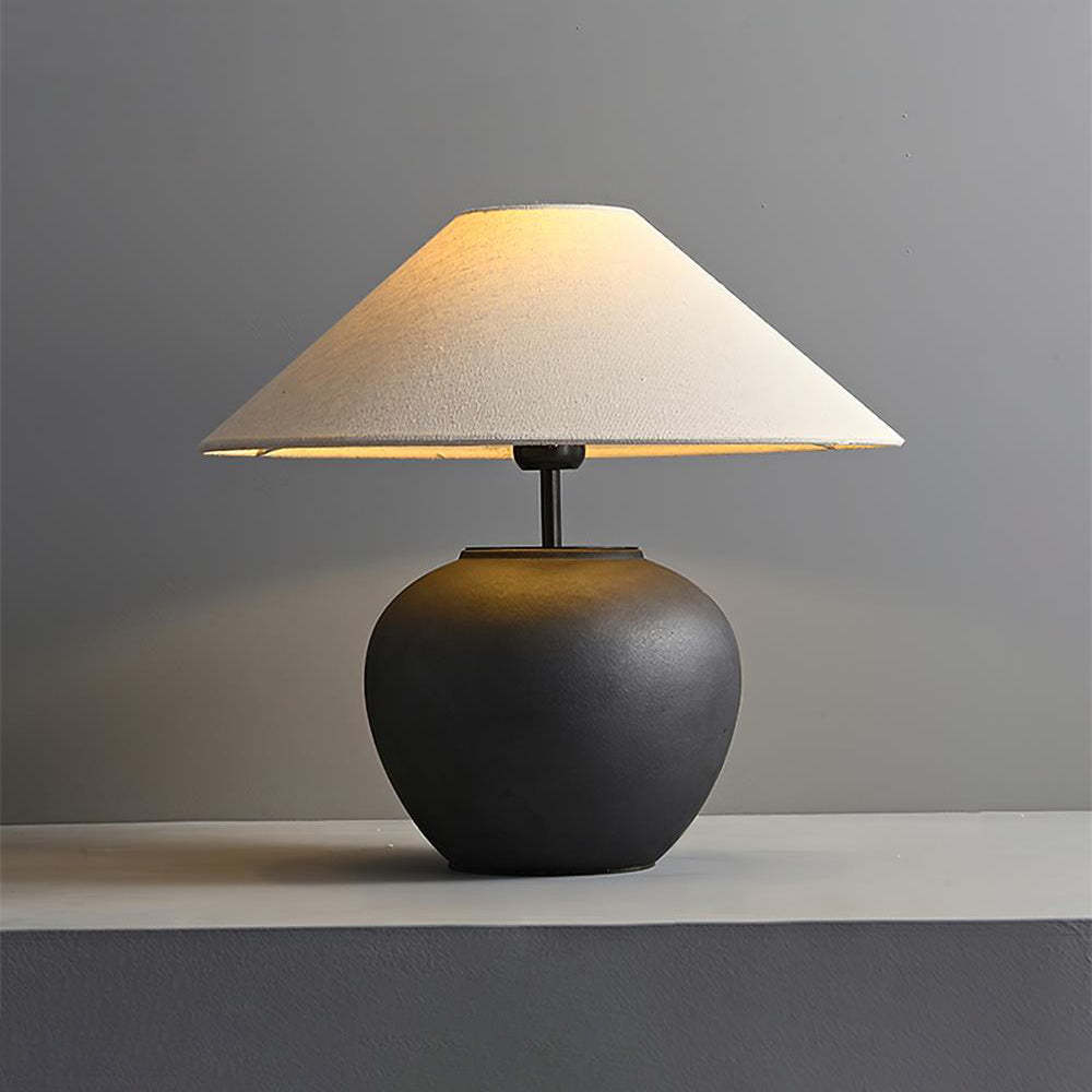 Hakka Ceramic Linen Table Lamp