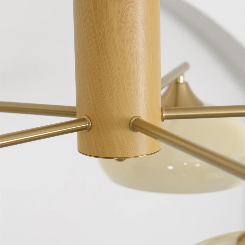 Valentina Moderno Metal Vidrio Lámpara Colgante Sombras Salón Comedor