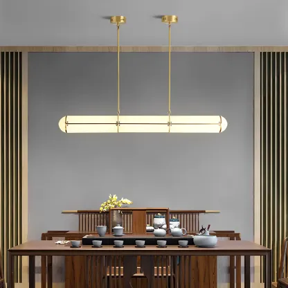 Alessio Industrial Metal Acrílico Oro Negro Lámpara Colgante Dormitorio Salón