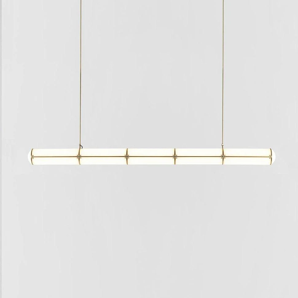 Alessio Industrial Metal Acrylic Gold Black Pendant Light Bedroom Living Room