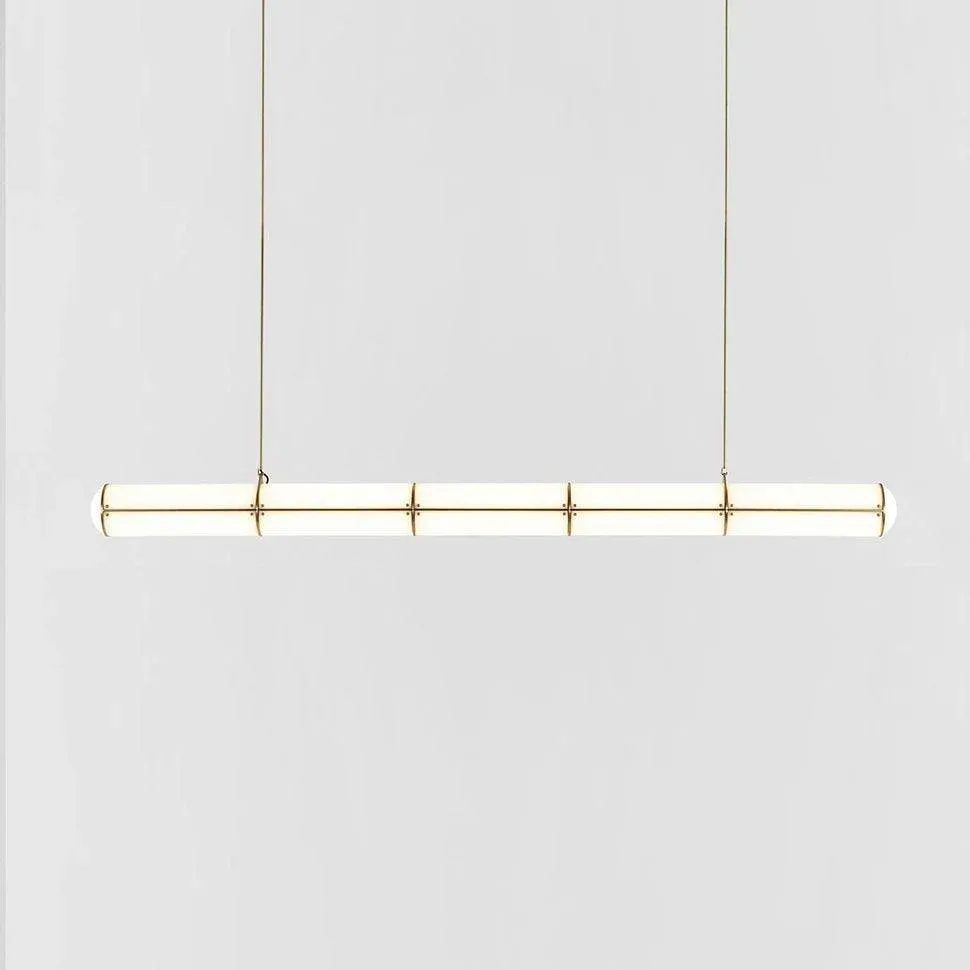 Alessio Industrial Metal Acrylic Gold Black Pendant Light Bedroom Living Room