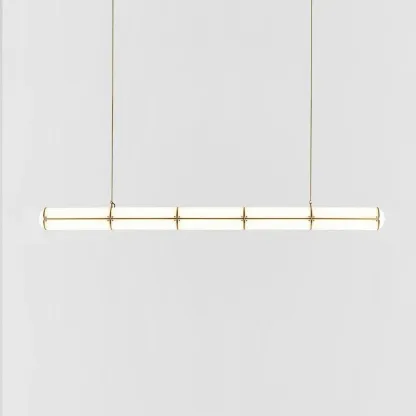 Alessio Industrial Metal Acrylic Gold Black Pendant Light Bedroom Living Room