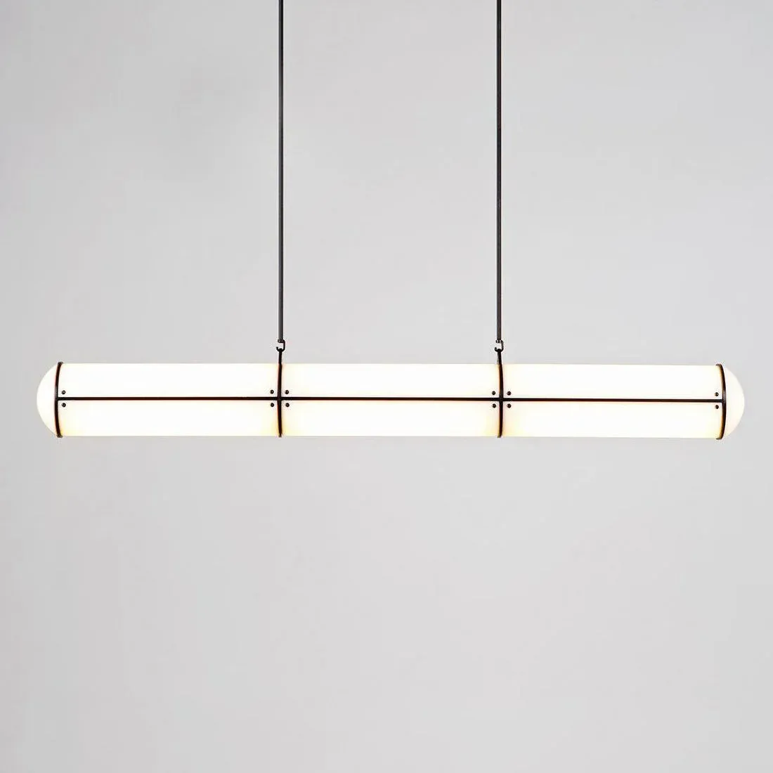 Alessio Industrial Metal Acrylic Gold Black Pendant Light Bedroom Living Room