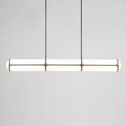 Alessio Industrial Metal Acrylic Gold Black Pendant Light Bedroom Living Room