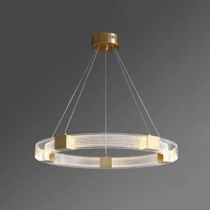 Evette Moderno Redondo/Oval Acrílico/Metal Lámpara Colgante,Oro