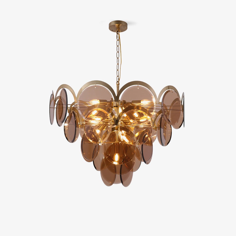 Verona Glass Disc Chandelier