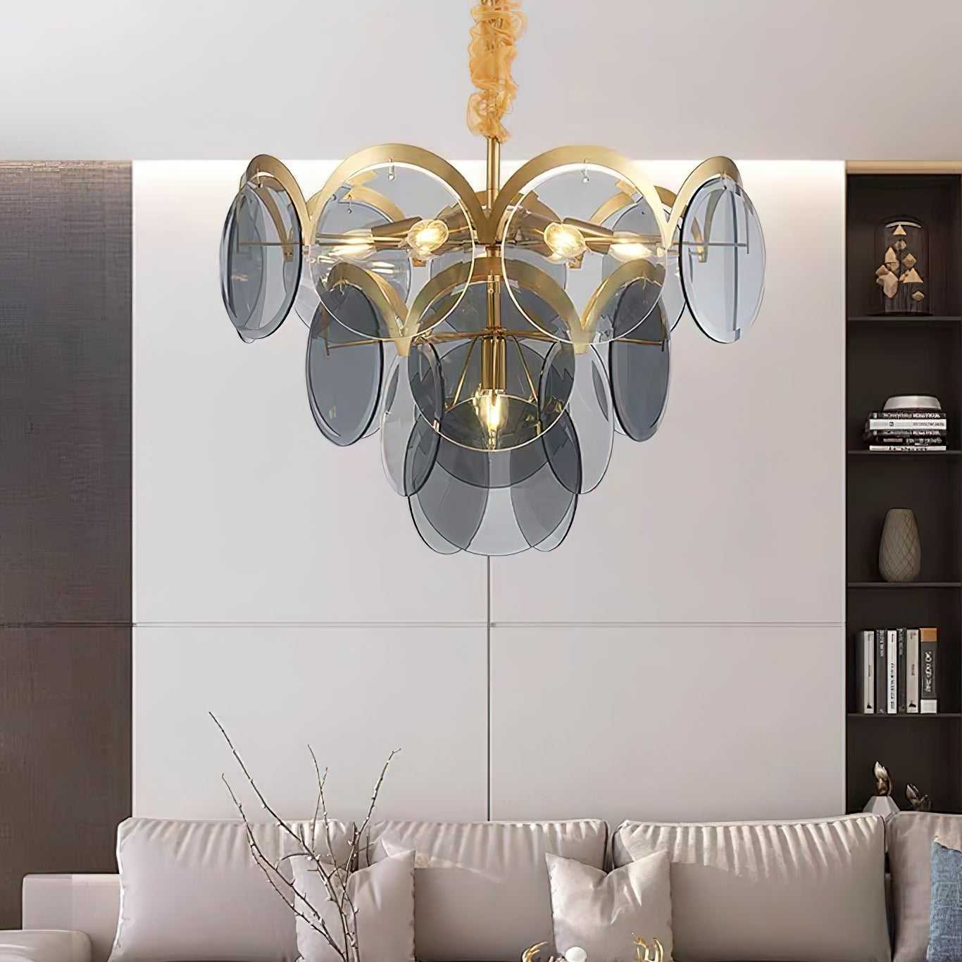 Verona Glass Disc Chandelier