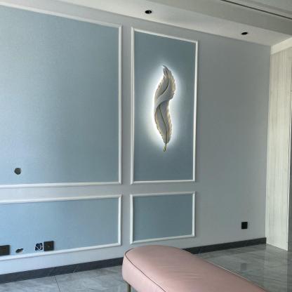 Ozawa Natural LED Resina Lámpara de Pared Dormitorio Salón Pasillo