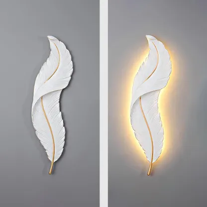 Ozawa Natural LED Resina Lámpara de Pared Dormitorio Salón Pasillo