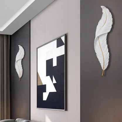 Ozawa Natural LED Resina Lámpara de Pared Dormitorio Salón Pasillo