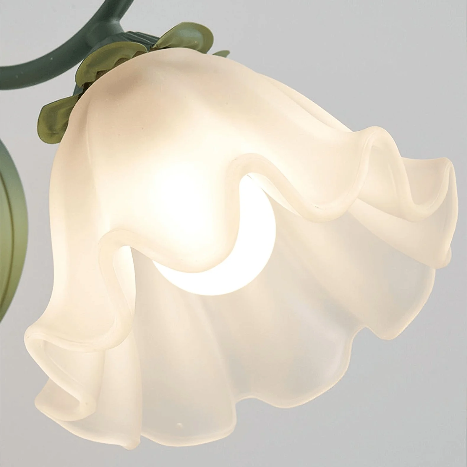 Carins Lámpara de Pared Moderna en Estilo Cottage con Flor y Metal para Dormitorio, Pasillo y Baño