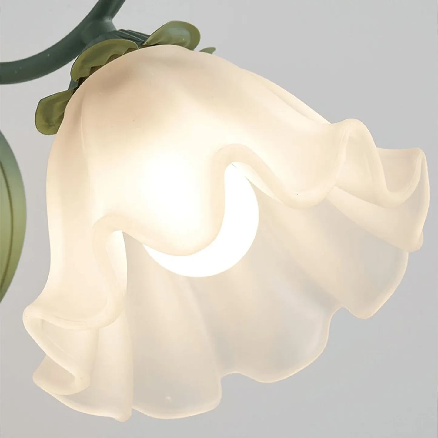 Carins Lámpara de Pared Moderna en Estilo Cottage con Flor y Metal para Dormitorio, Pasillo y Baño