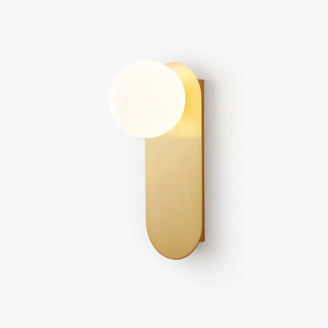Flat Base Globe Sconce Aplique