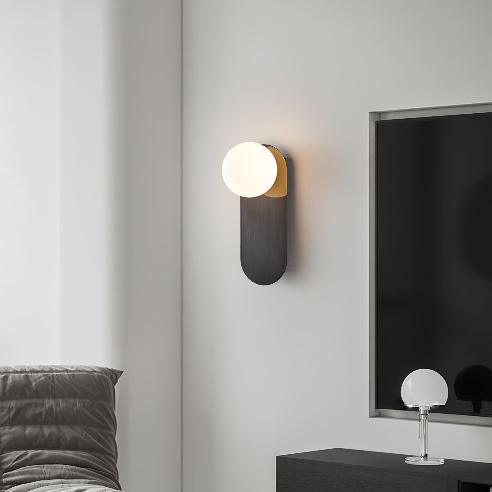 Flat Base Globe Sconce Aplique